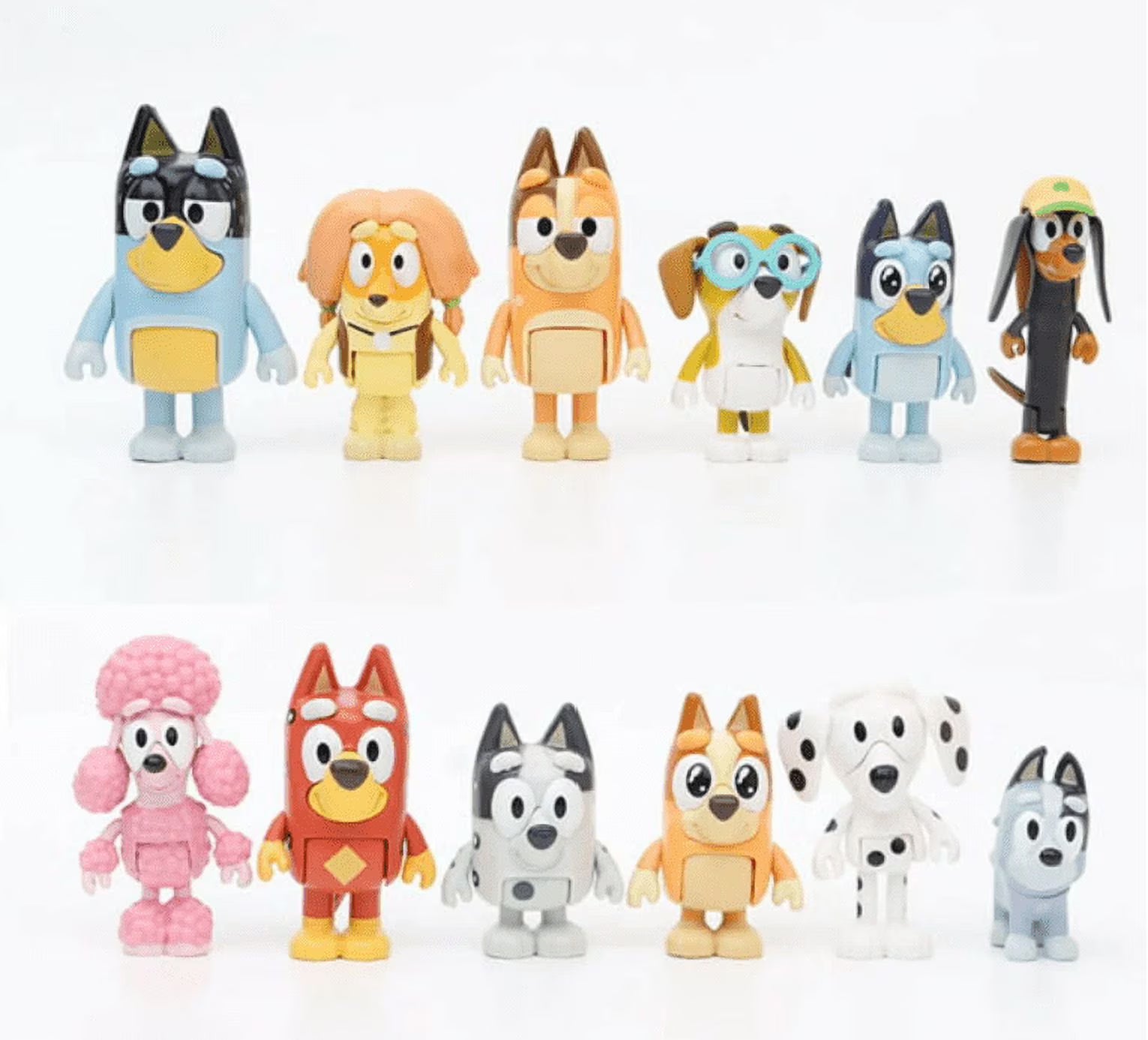 12 PCS Bluey Dog Action Figure Toy Collection S2514