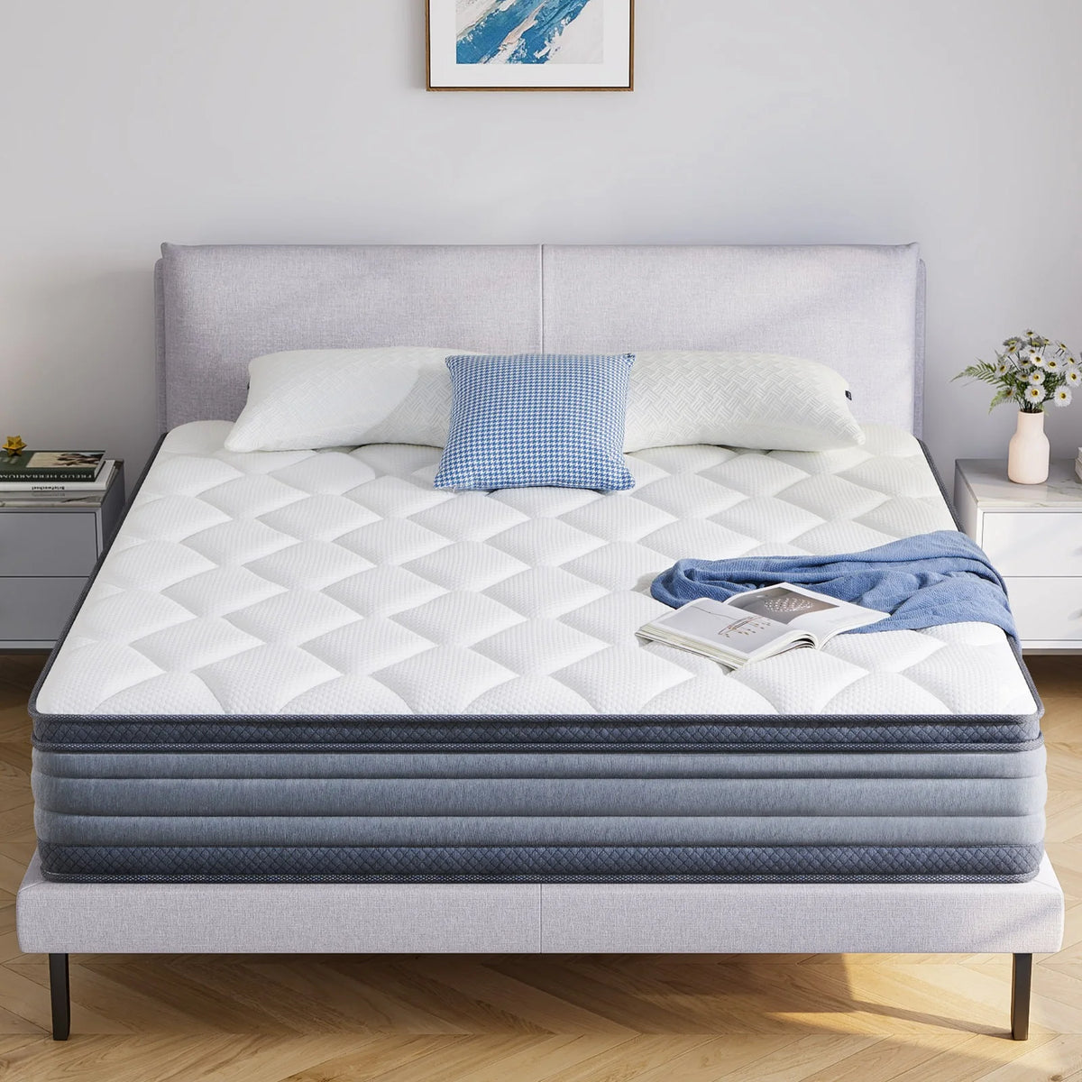 12" Hybrid Gel Memory Foam Pocket Innerspring Mattress R68389