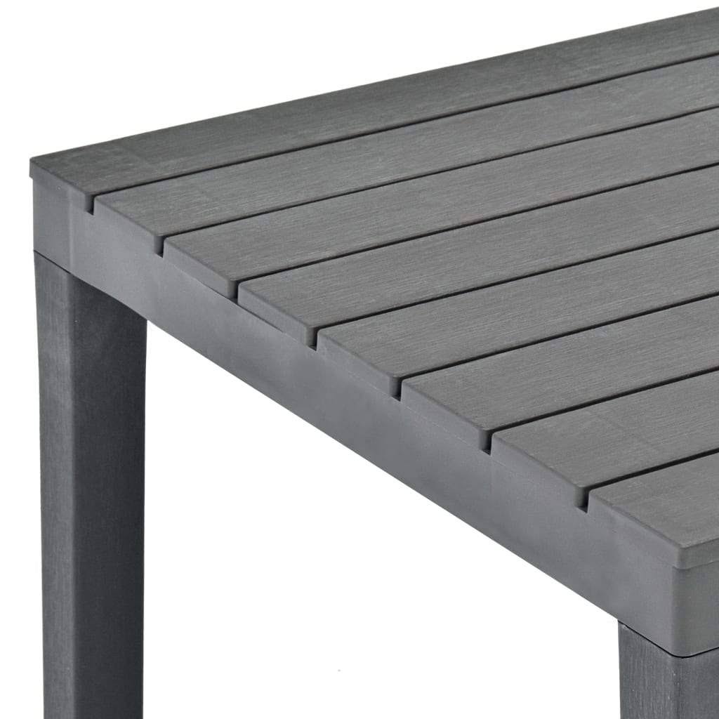 Mocca Plastic Garden Table Z835297