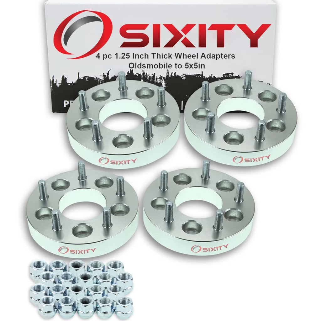 4 pc 5x4.75" to 5x5" Wheel Spacers Adapters 1.25" X948