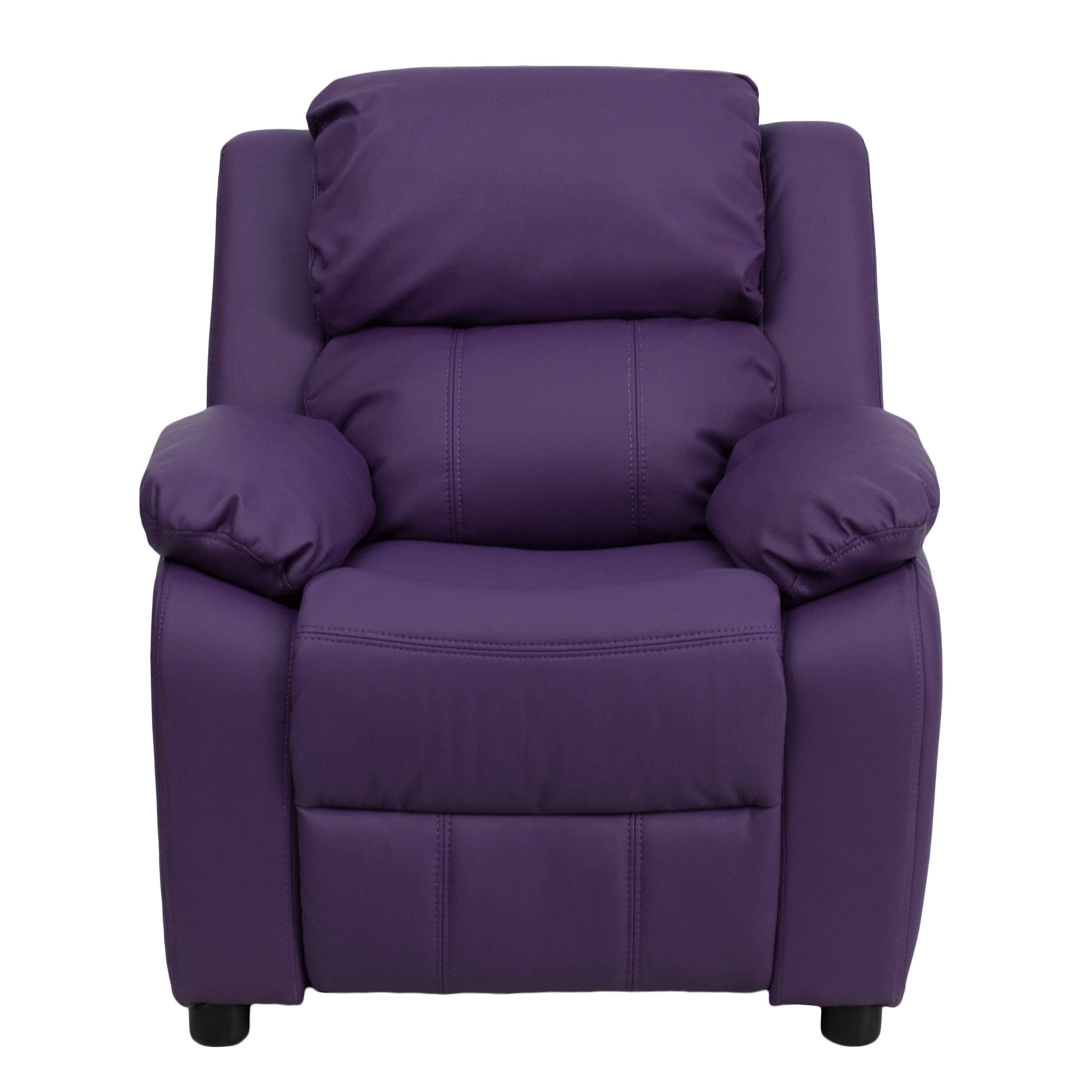 Pink Vinyl Upholstered Recliner P5426