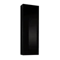 Black Wall Mounted Floating Bookcase Cabinet G3862