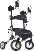 Metallic Graphite All Terrain Rollator Walker with Pneumatic Tires F3693