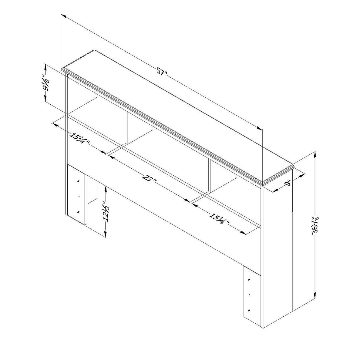 Full Bookcase Headboard A500