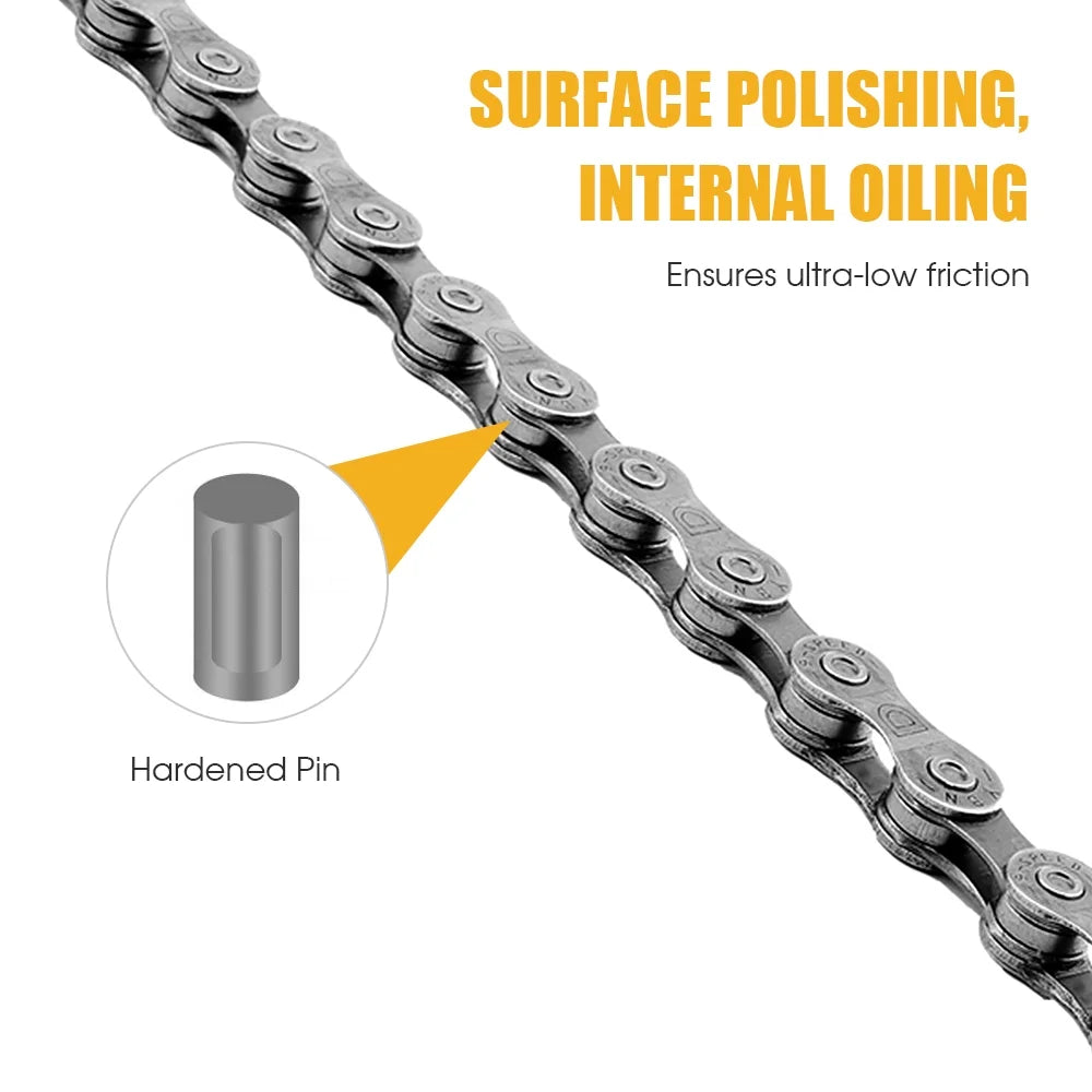 9 Speed Bike Chain 116 Links Steel B20138