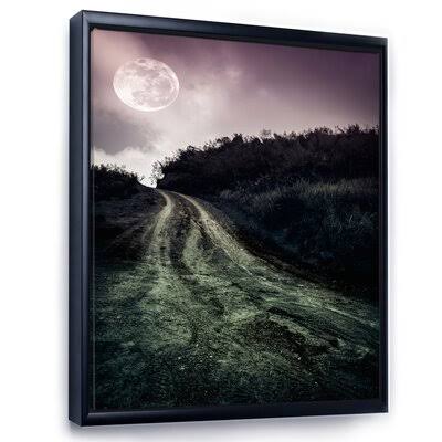 Black Floater Frame Canvas Photograph D6805