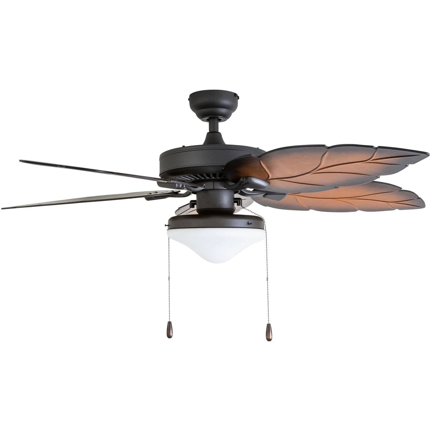Tropical Aged Bronze Mocha Globe Ceiling Fan with 3-Speed Remote (52-inch) S939