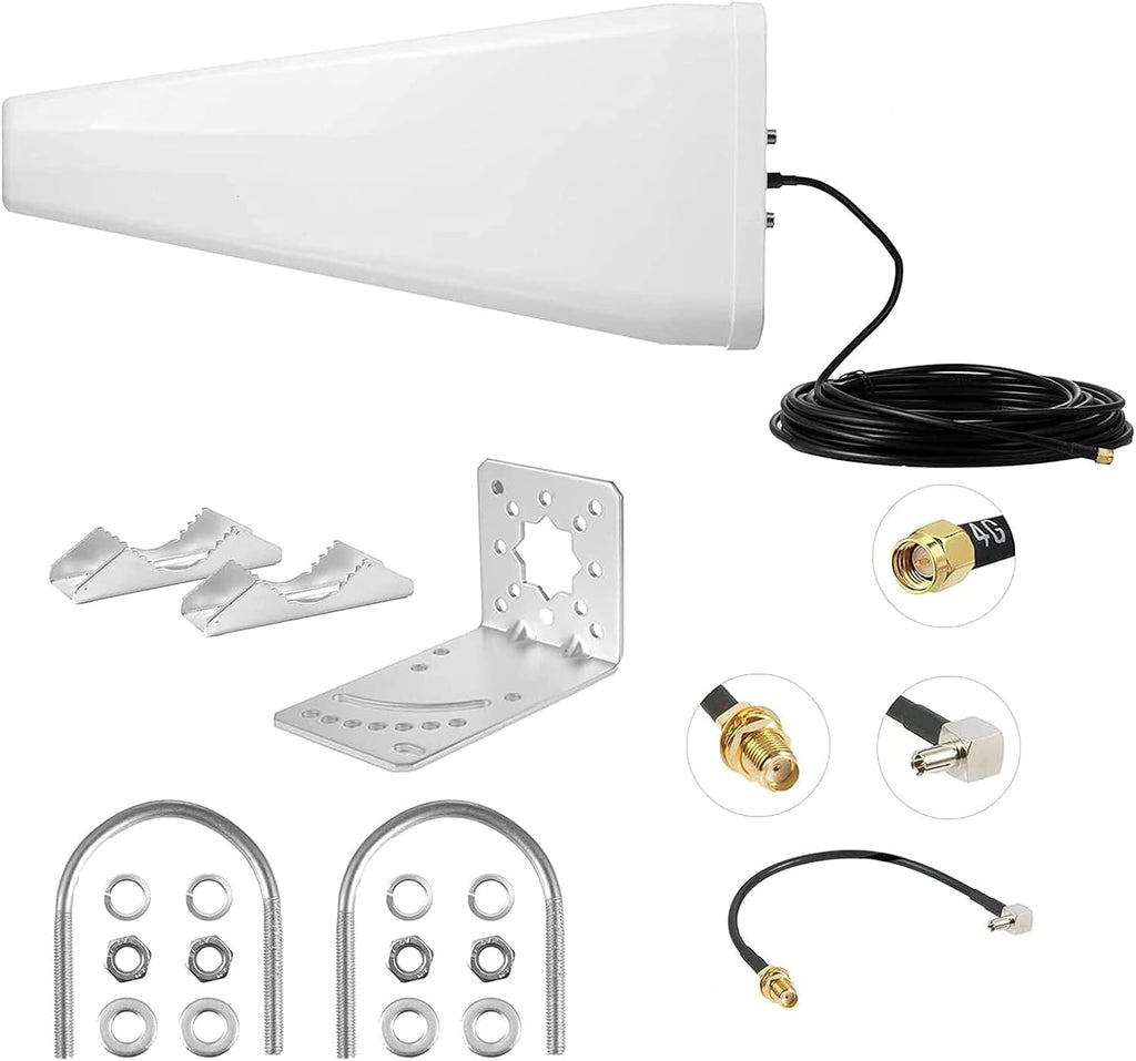 11dBi Dual MIMO Wideband Directional Yagi Panel 3G 4G Long Range Cellular SMA/TS9 Connector Antenna with 10 Meter Cable H765777