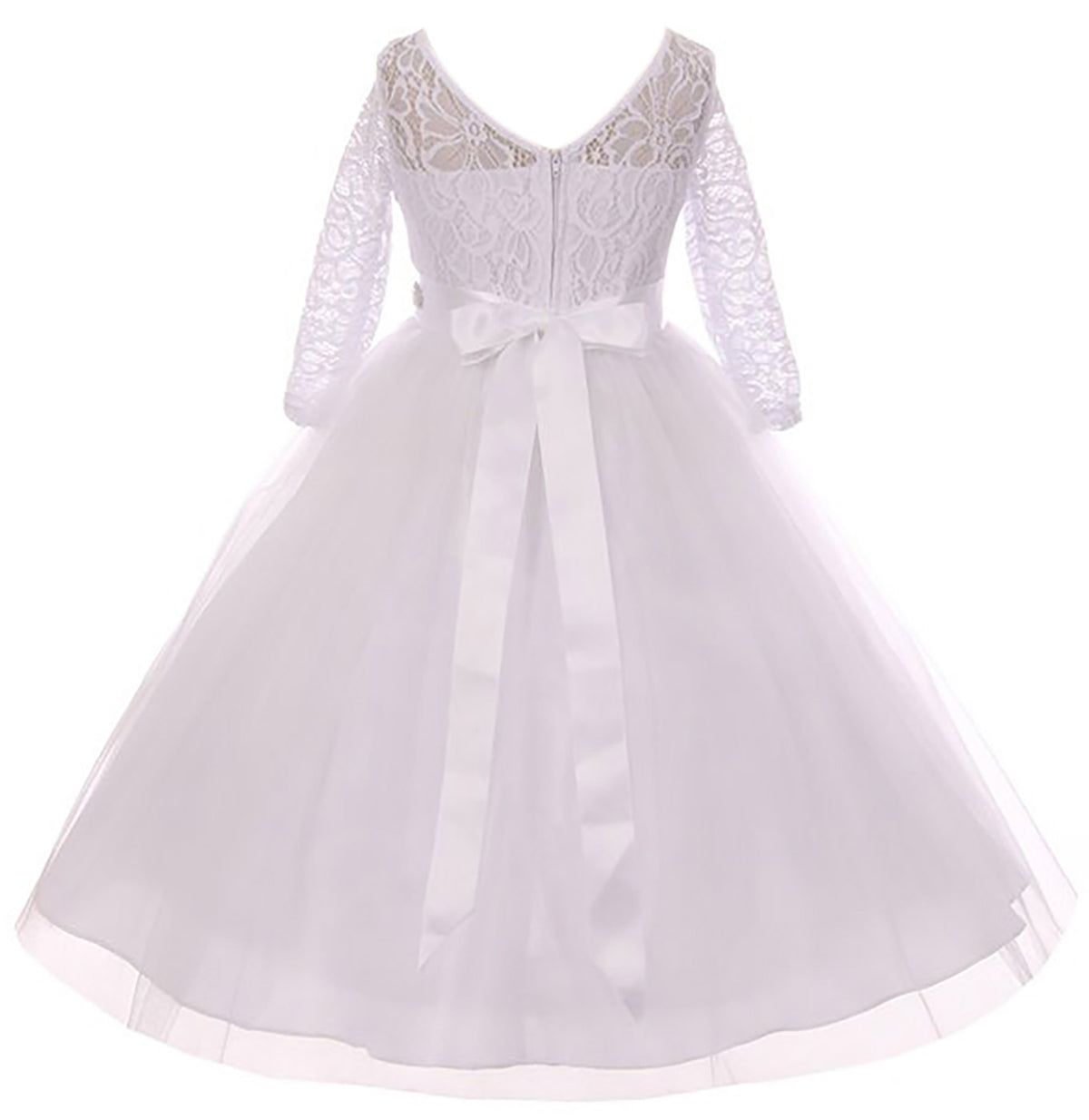 White 8 Bridesmaid Party Girl Dress T6890