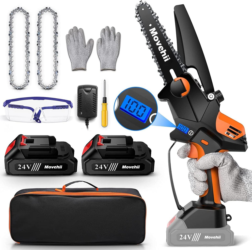 6-inch Cordless Chainsaw with 2x2.0AH Battery O2043