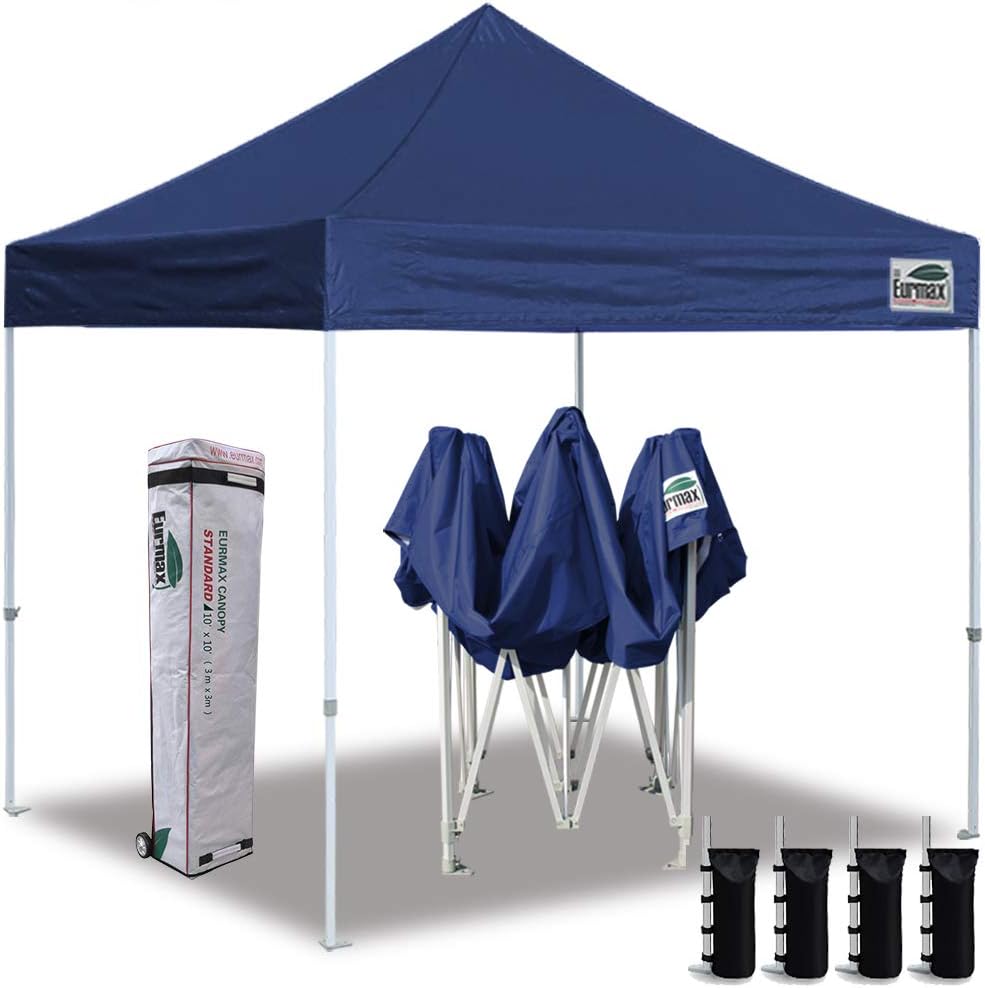 10'x10' Pop Up Canopy Tent with Heavy Duty Roller Bag R21416