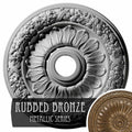 24x22OD x 4x22ID x 1 1/2x22P Ceiling Medallion, Hand-Painted Rubbed Bronze Y295