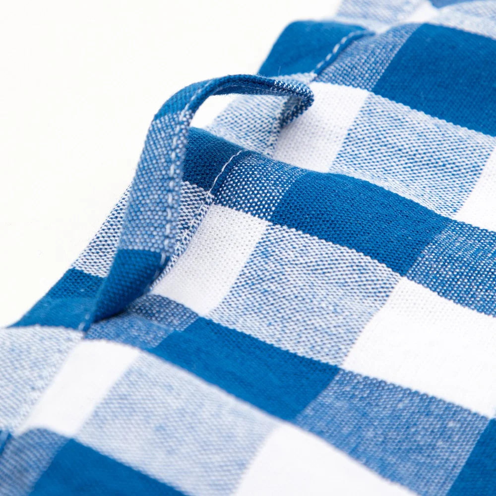 6 Pack Buffalo Plaid Kitchen Towels - 20 x 30 - Blue & White U384606