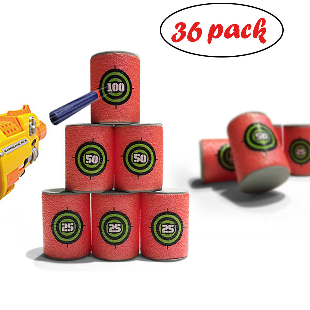 36 Pcs EVA Soft Bullet Target for Blasters M7197
