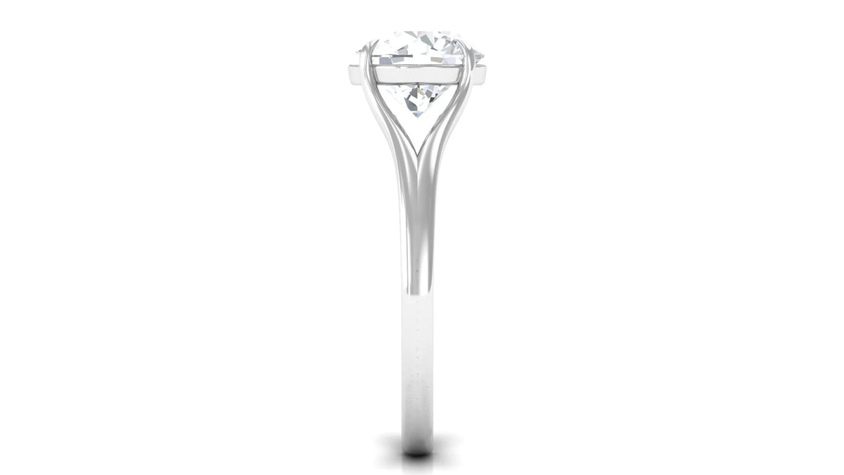925 Sterling Silver Lab Grown Diamond Solitaire Ring S2424
