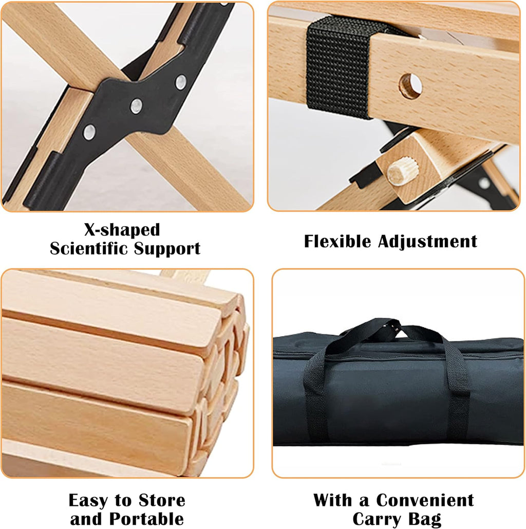 Portable Folding Wooden Picnic Table with Carry Bag A6342