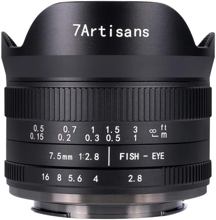 7.5mm f2.8 II Manual Fisheye Lens for MFT M4/3 Mount Cameras K657