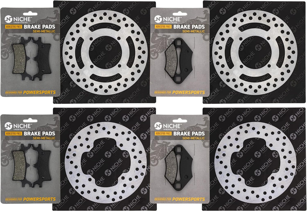 Complete Brake Rotor Pad Semi Metallic Kit A26381