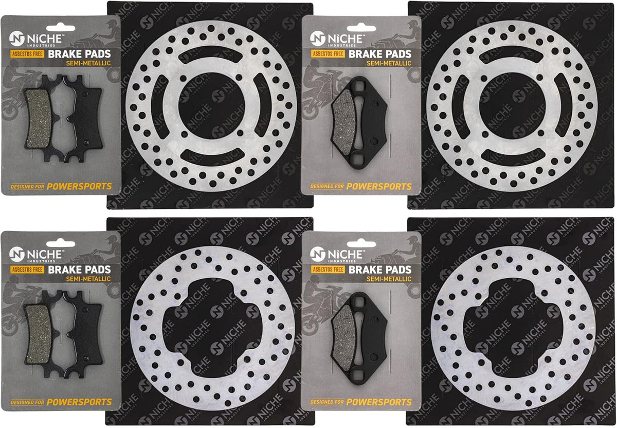 Complete Brake Rotor Pad Semi Metallic Kit A26381
