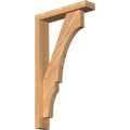 3 1/2x22W x 16x22D x 28x22H Smooth Bracket with Offset Brace, Western Red Cedar V2072