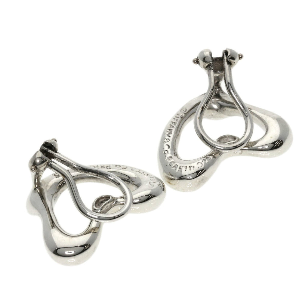 Silver Open Heart Earrings I3631
