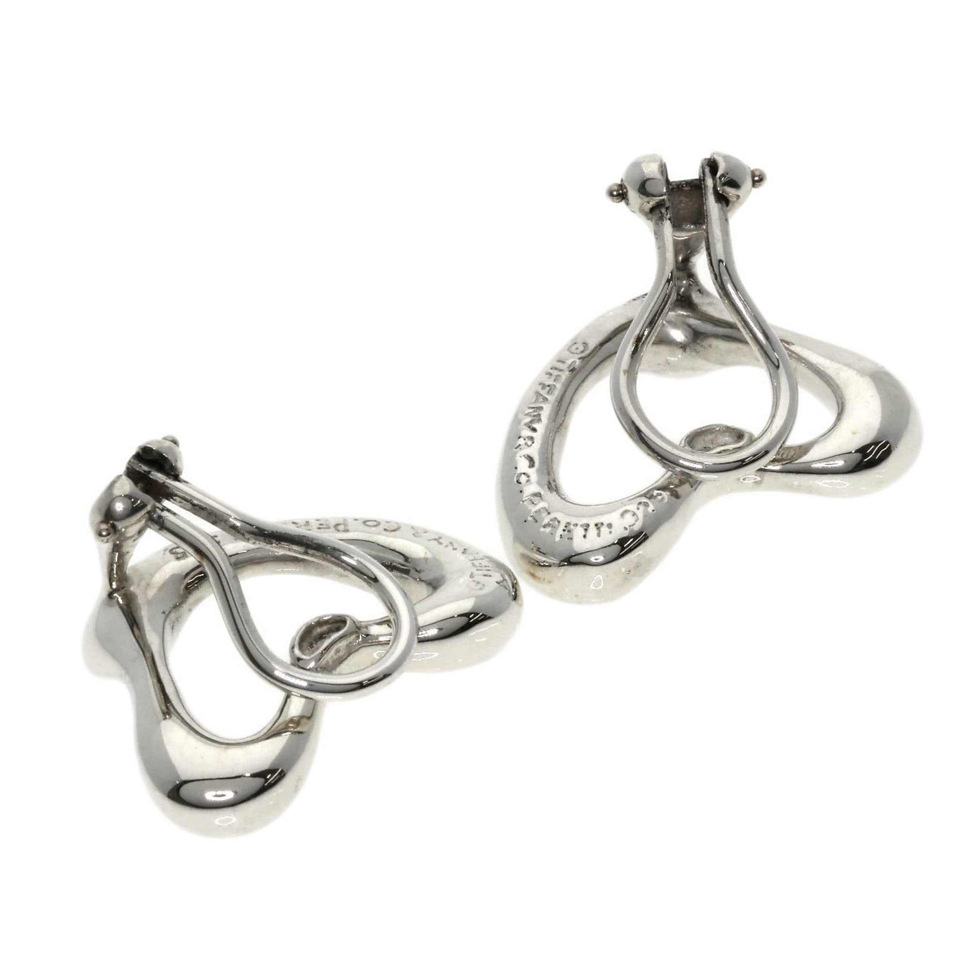 Silver Open Heart Earrings I3631