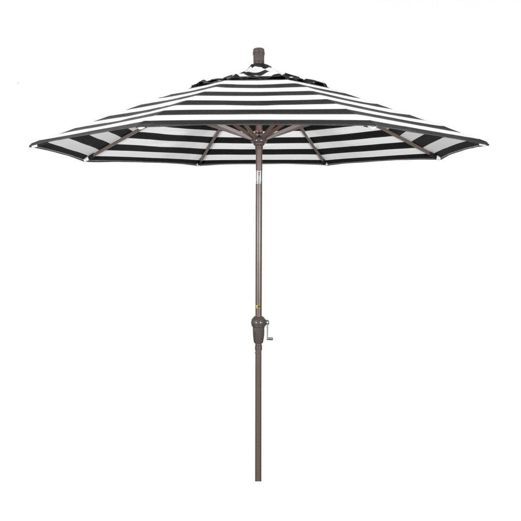 Beige 9 ft. Sunbrella Aluminum Market Umbrella N719611