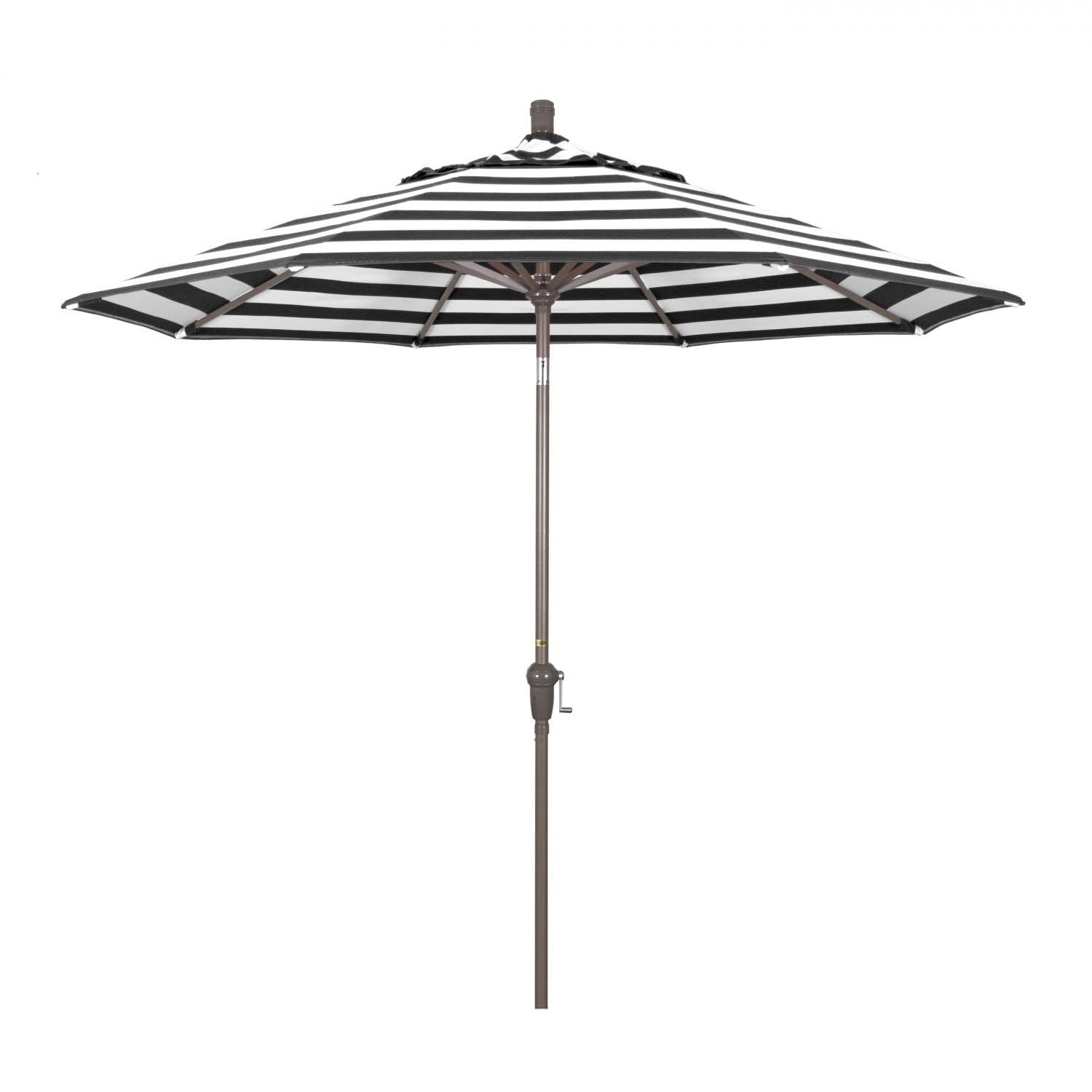 Beige 9 ft. Sunbrella Aluminum Market Umbrella N719611