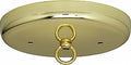 Brass Canopy Kit Diameter 5in Center Hole 7/16in Bar Holes 2-8/32 L1112