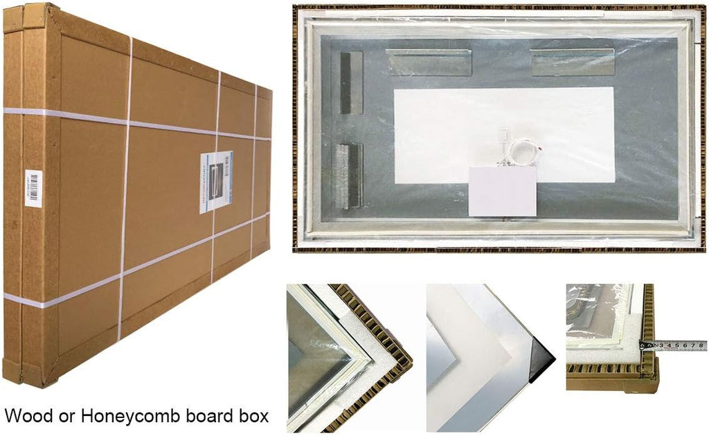 Dimmable LED Bathroom Mirror with Anti-Fog and Bluetooth Function B50274