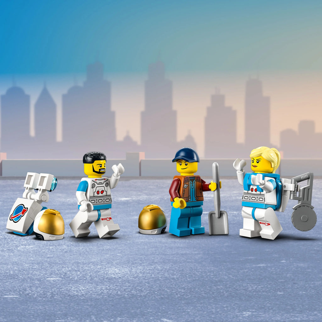Lunar Roving Vehicle Toy Set with 3 Astronaut Minifigures X6024