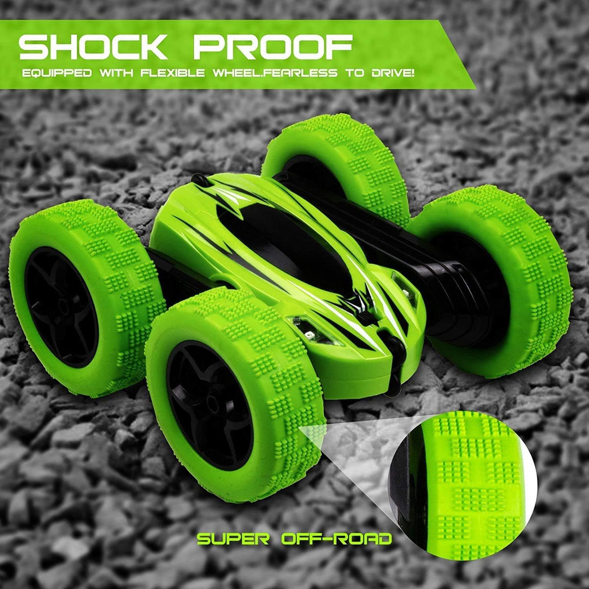 2.4 GHz Remote Control Stunt Car Truck, Pack of 2 P340