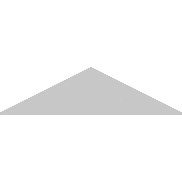 68x22W x 18x22H x 2x22P Peaked Cap 3 Spoke PVC Pediment V89467