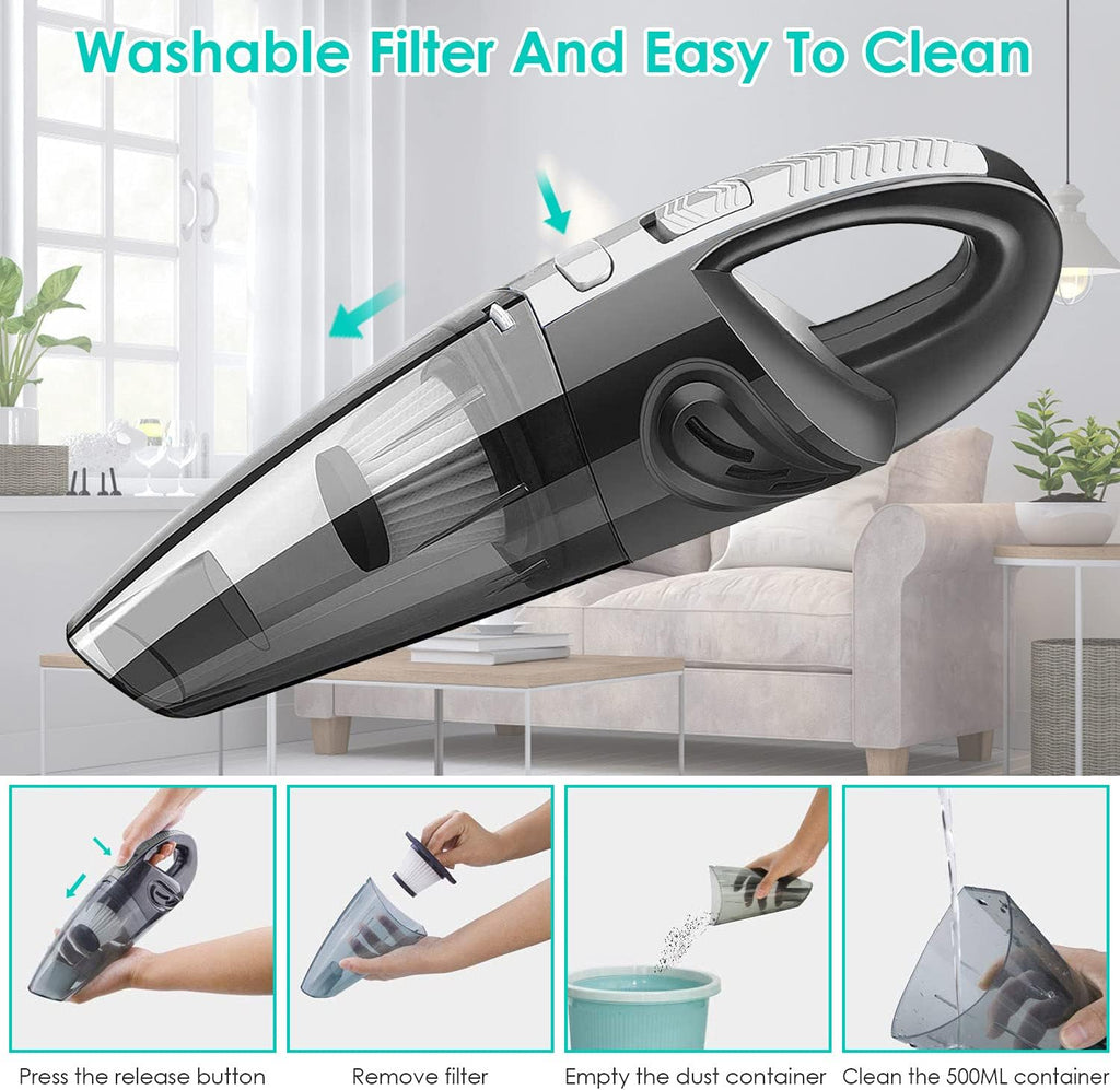 Portable Handheld Cordless Rechargeable Mini Car Vacuum Cleaner U820614