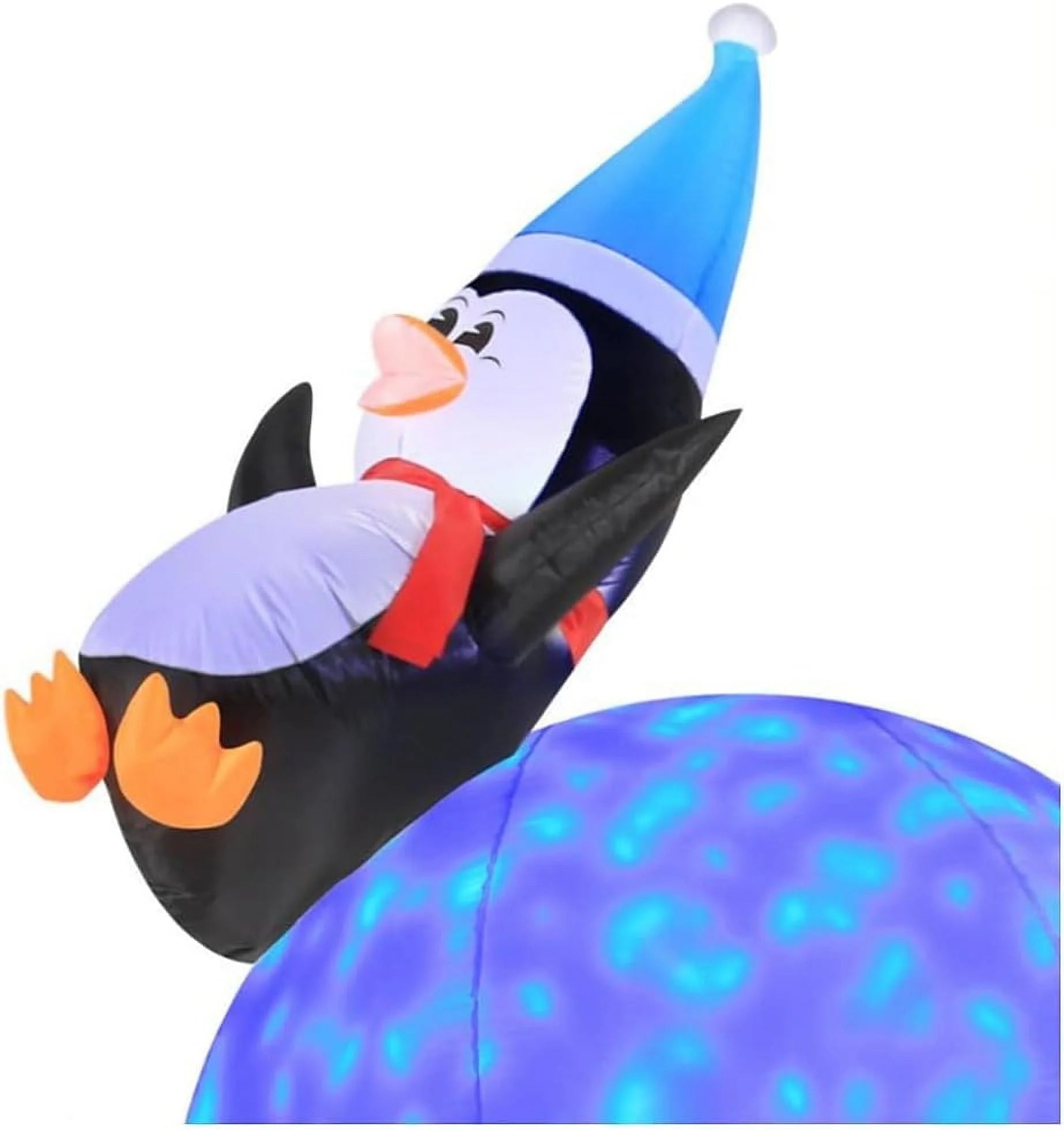 6 Foot Inflatable Penguins With Swirling Lights P6887