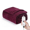 Emerald Electric Heated Throw Blanket, 50" x 60", 4 Heat Settings, Machine Washable C9793
