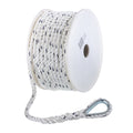 3-Strand Twisted Nylon Boat Anchor Line Rope, White/Blue, 3/8 In. X 100 Ft. O4532
