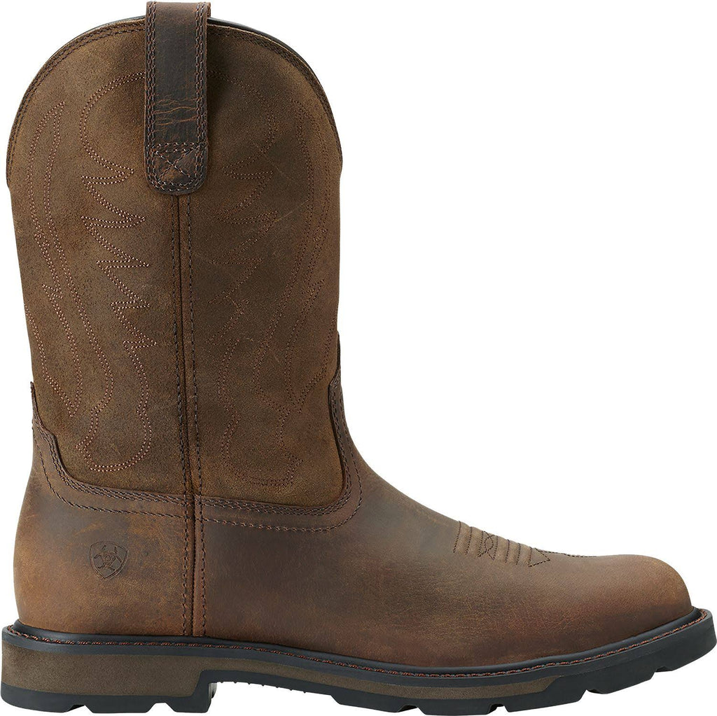 Brown Pull On Work Boots Z19981