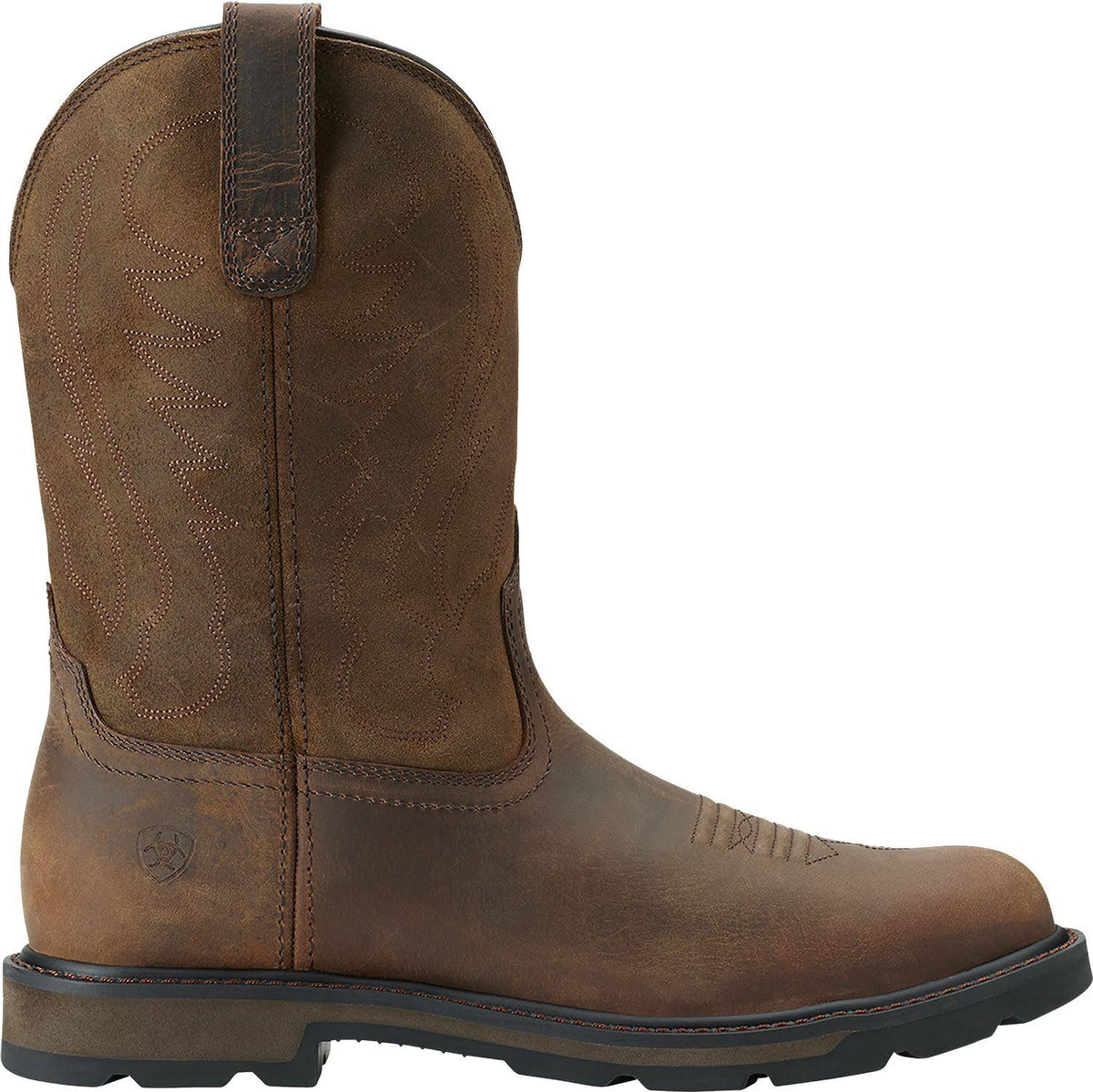 Brown Pull On Work Boots Z19981