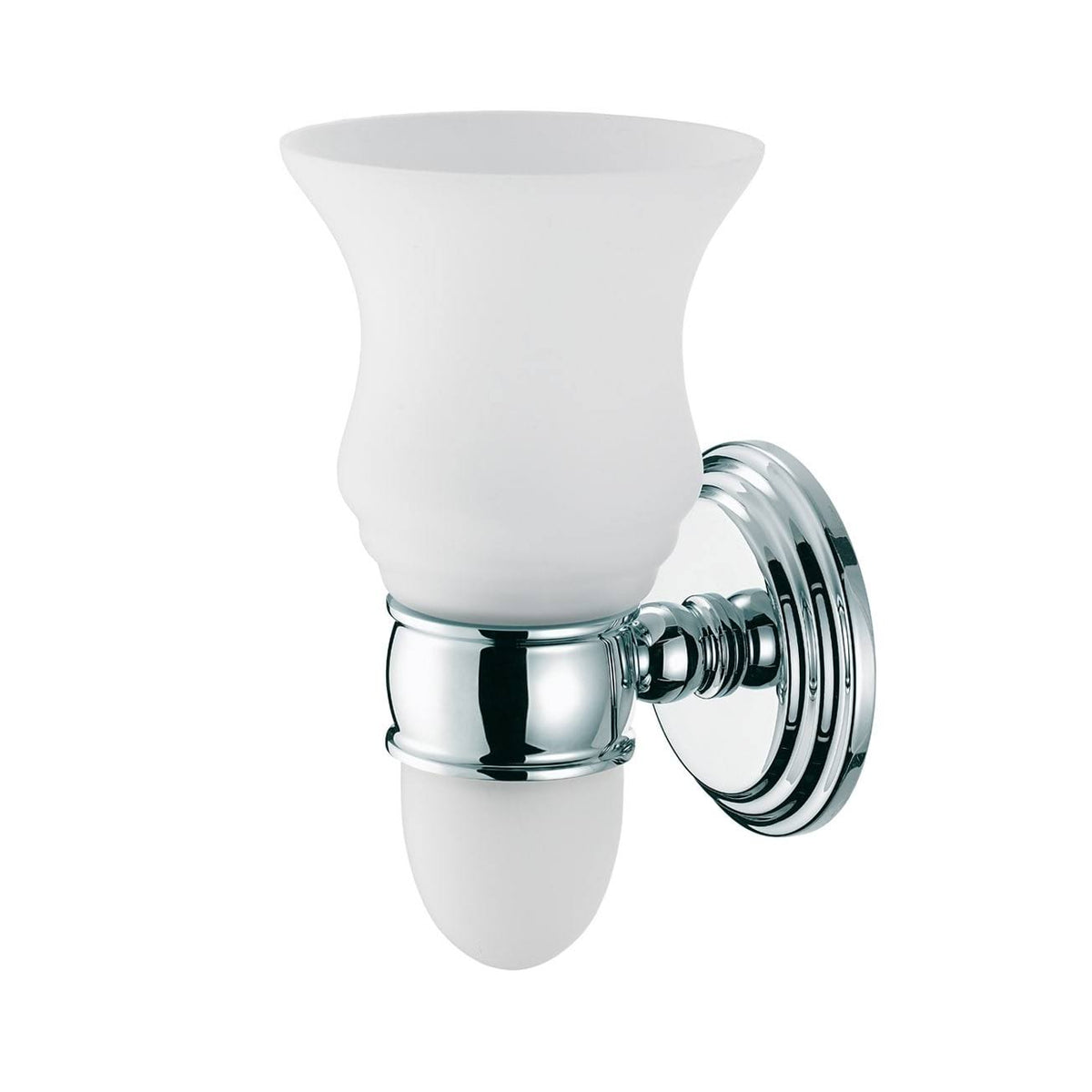 Satin Nickel Light with Satin Etched Glass F1477