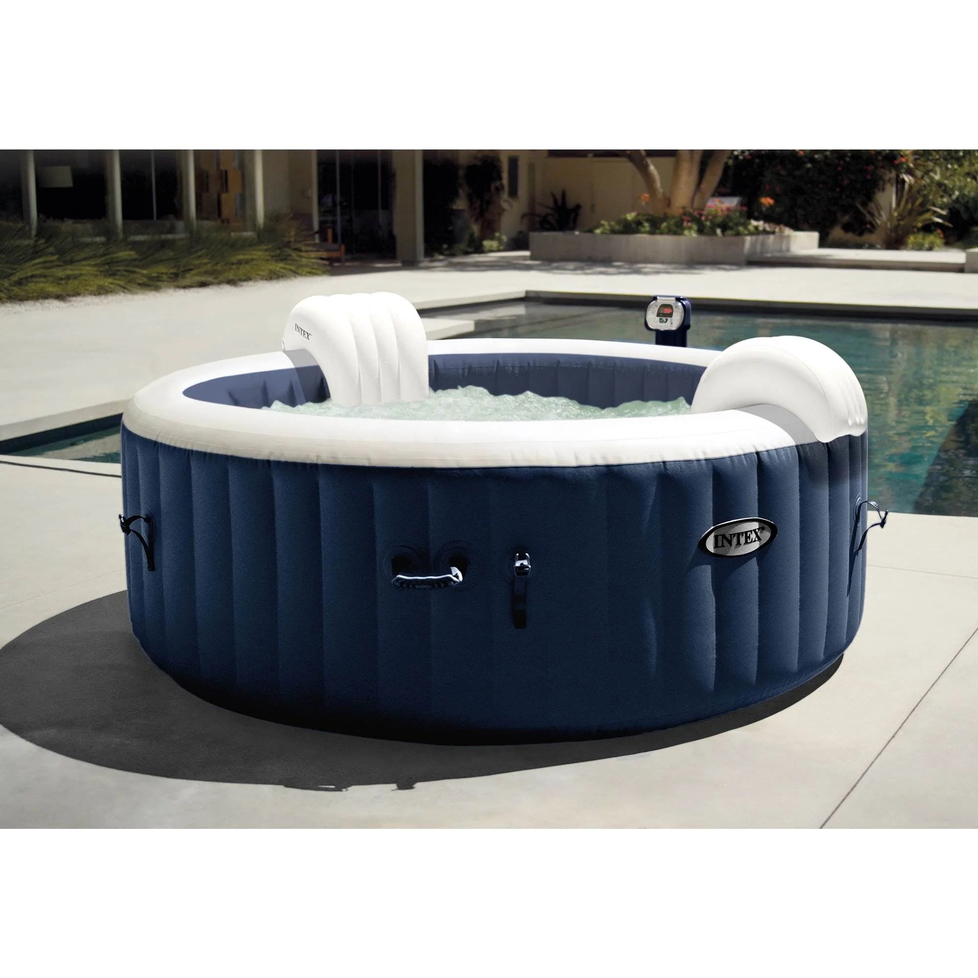 4 Person Inflatable Hot Tub with LED Light S969599