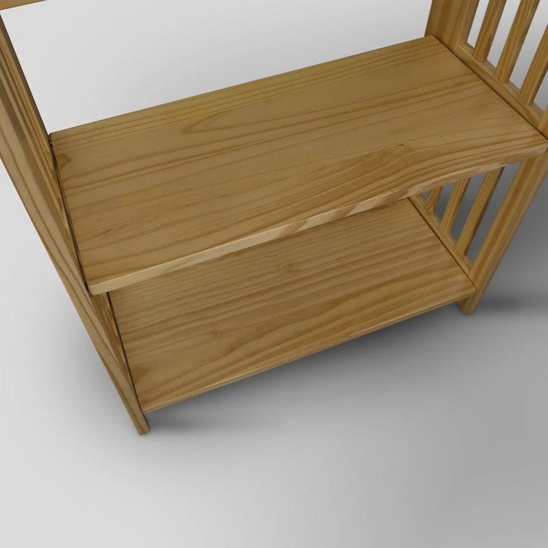 Natural 4-Shelf Folding Bookcase P73265