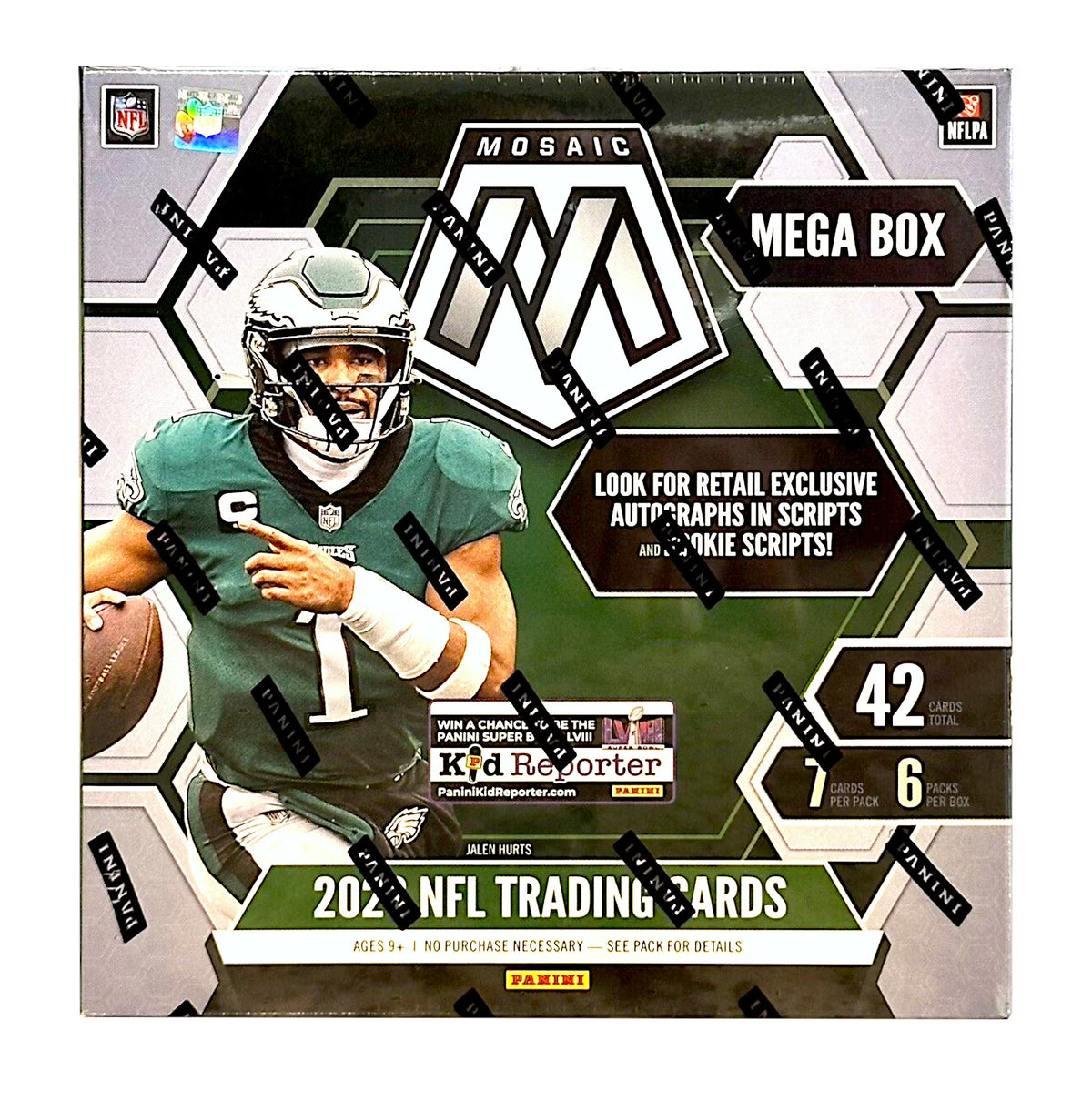 Mega Box NFL Football Trading Cards J45862
