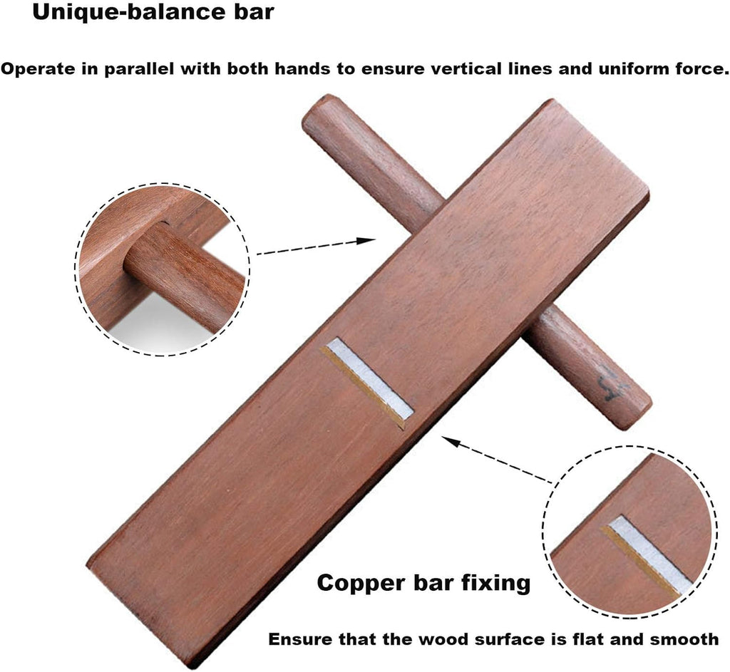 Woodworking Plane Hand Planer Wood Planer Pack of 2 C8058