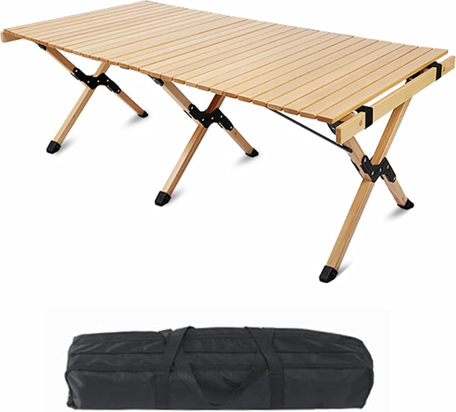 Portable Folding Wooden Picnic Table with Carry Bag A6342