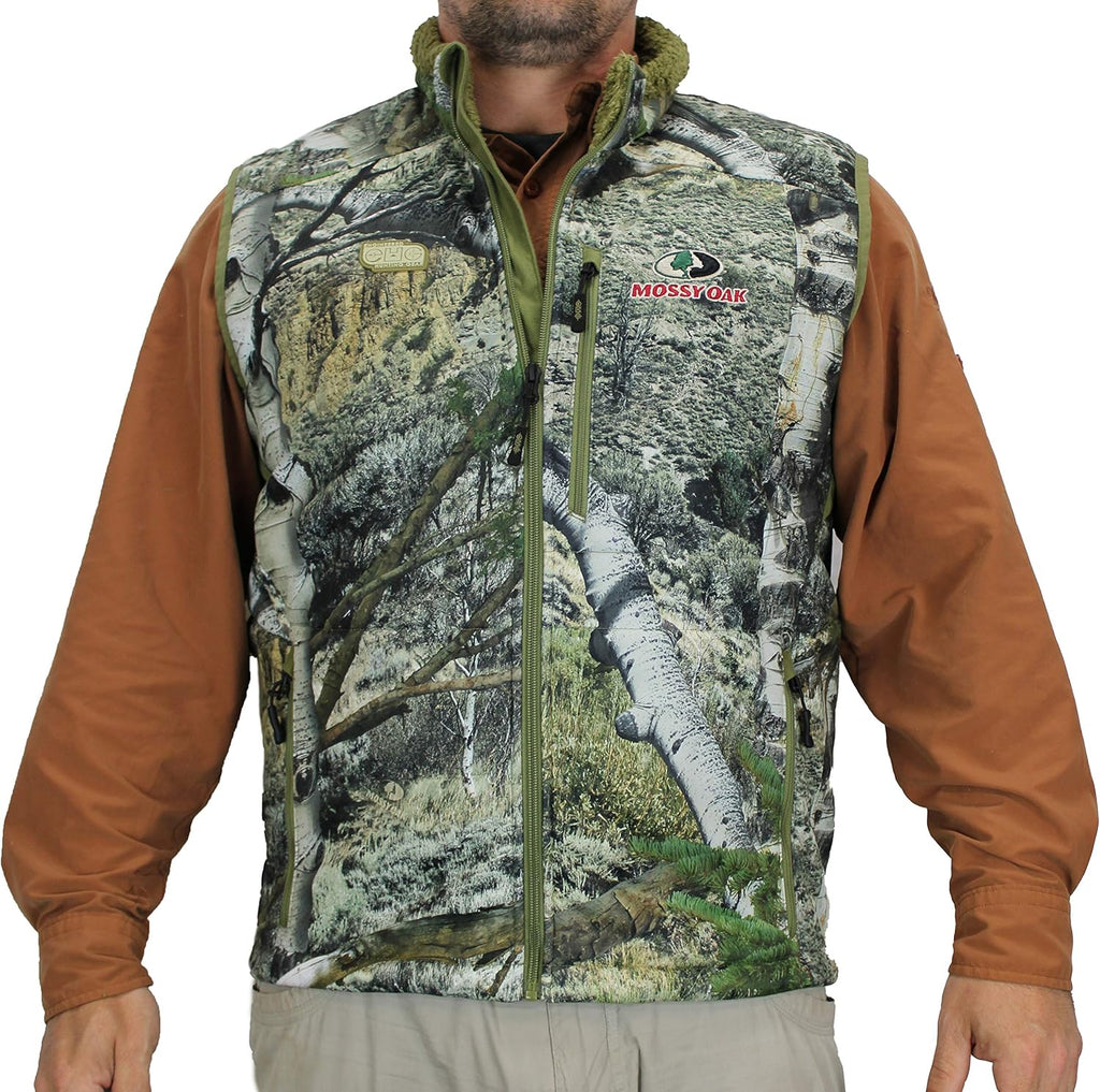 Camo Berber Fleece Lined Hunting Vest Q692