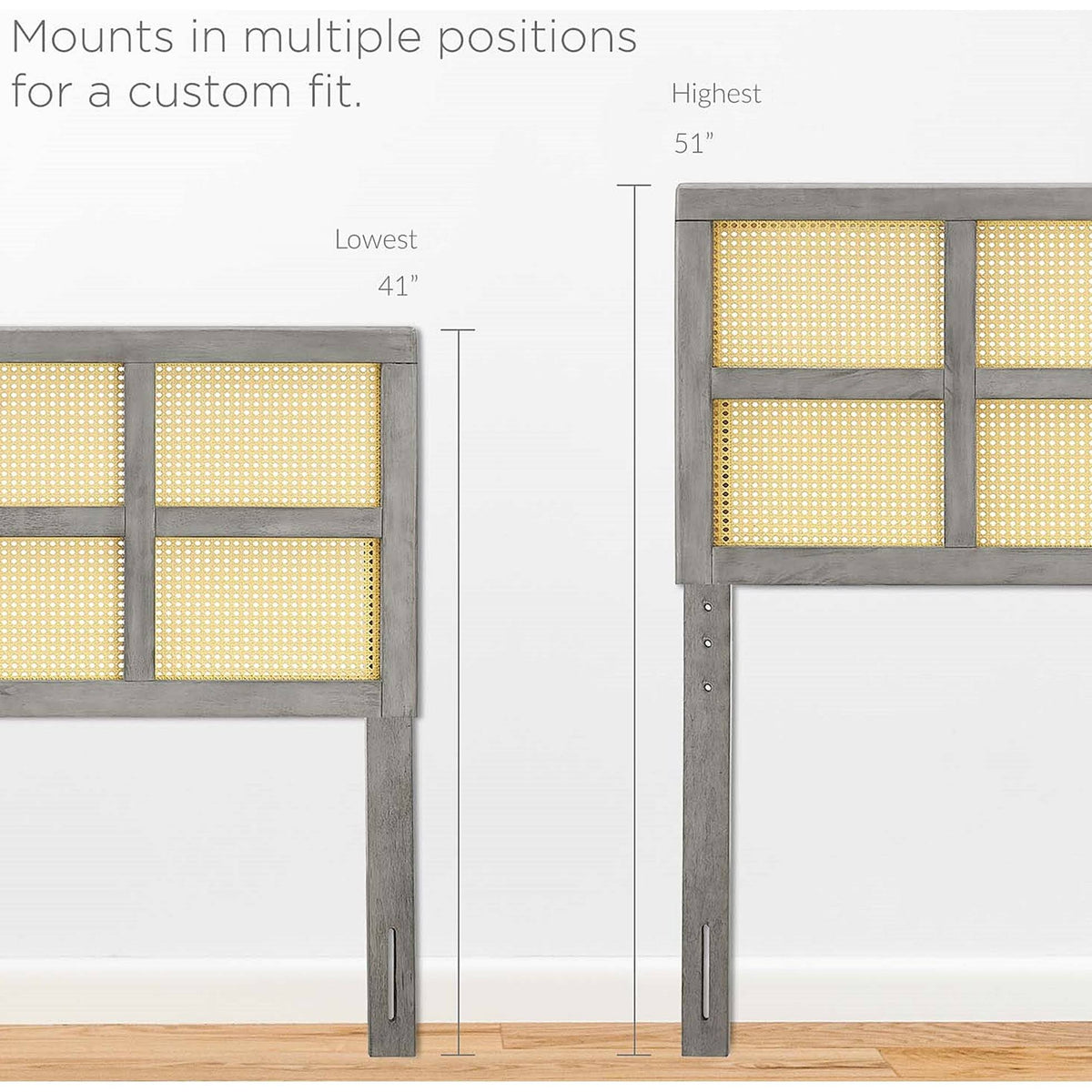 Grey Wooden Queen Size Headboard R688685