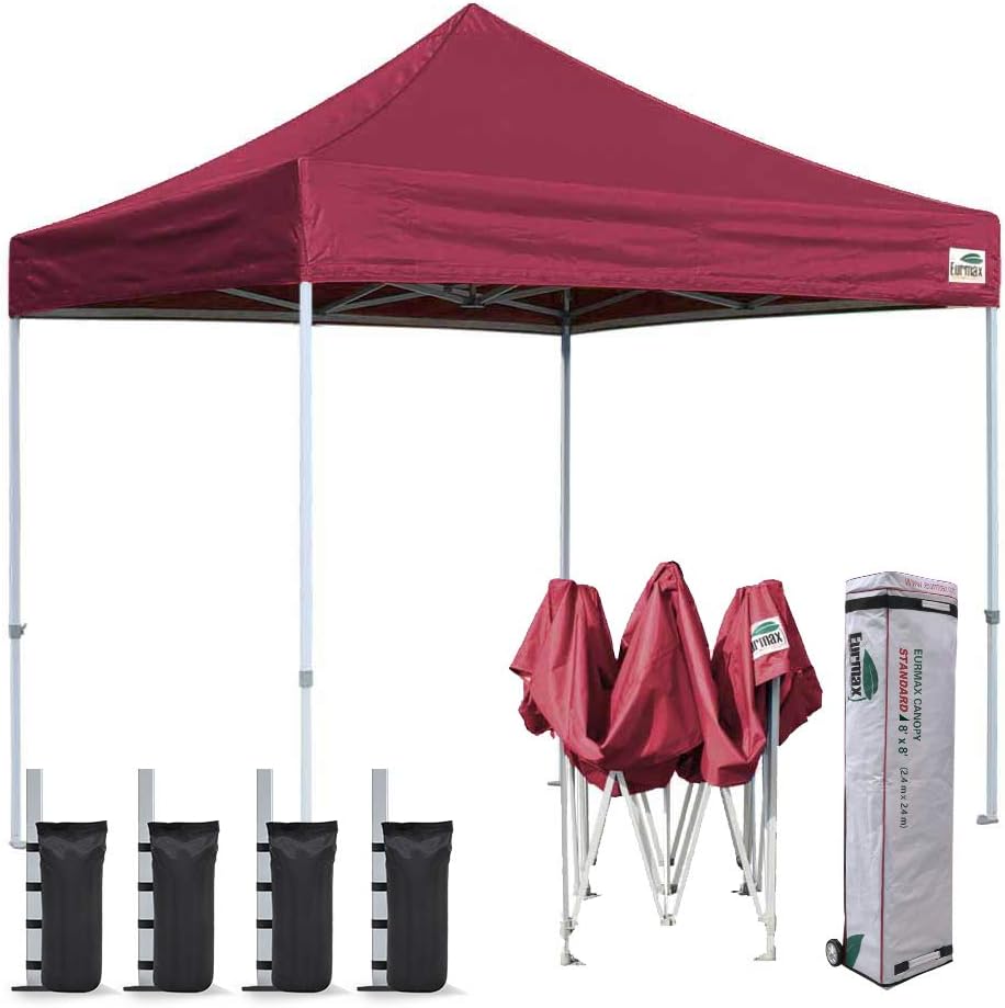 10'x10' Pop Up Canopy Tent with Heavy Duty Roller Bag R21416