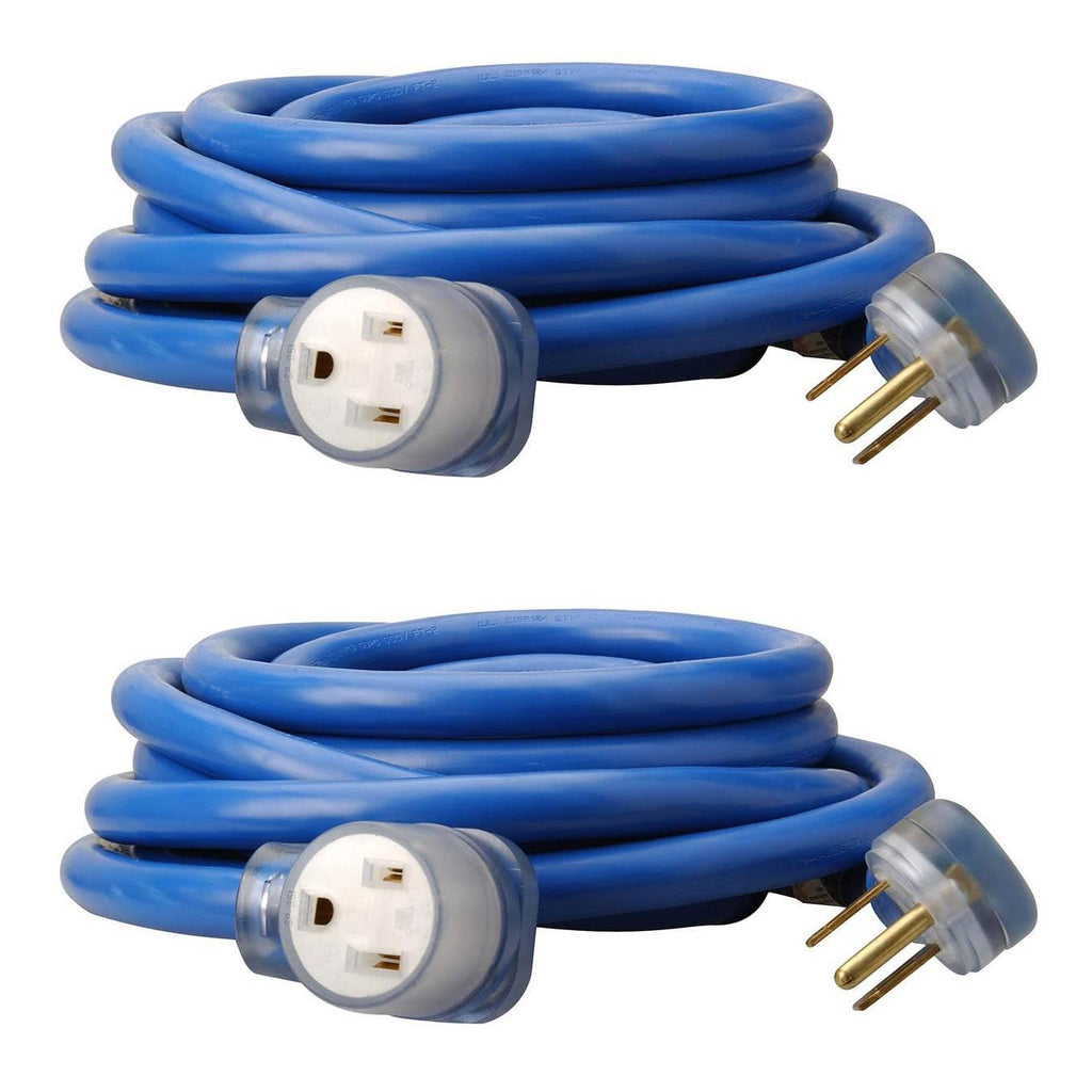 25 ft STW Weather Resistant Electrical Extension Service Cord (2 Pack) H81281