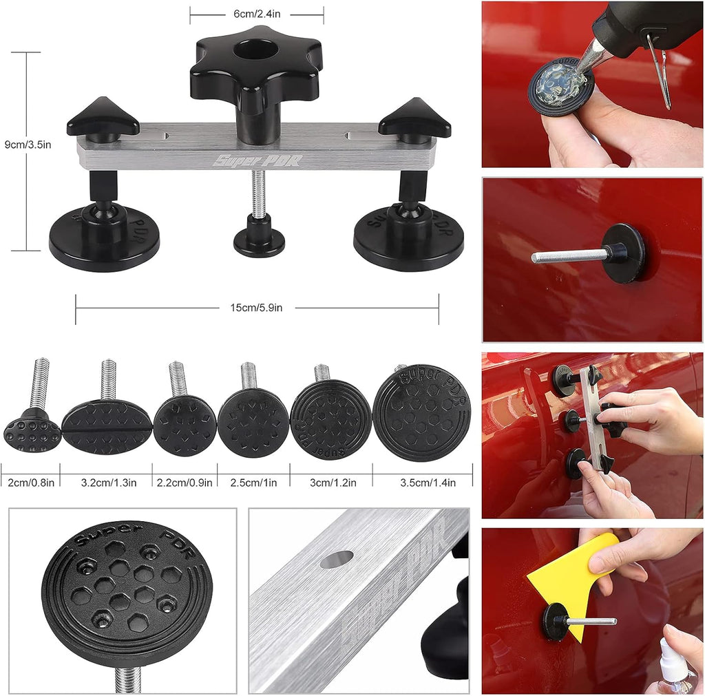PDR Tools Car Paintless Dent Repair Remover Tool Kit Pack of 2 E5066